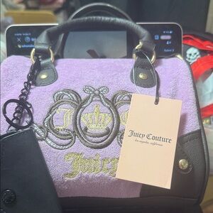 Juicy Couture Purple and Black Satchel